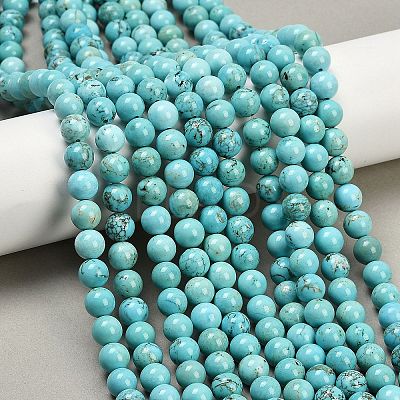 Natural Magnesite Beads Strands G-K244-02-8mm-01-1