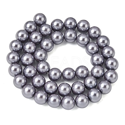 Eco-Friendly Dyed Glass Pearl Round Beads Strands HY-A002-10mm-RB028-1