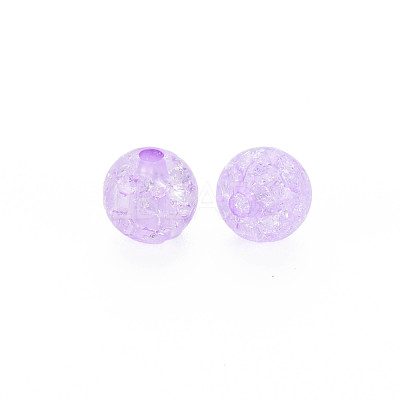 Transparent Crackle Acrylic Beads MACR-S373-66-N06-1
