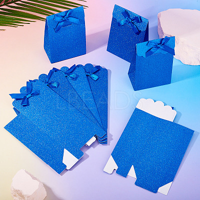 Rectangle Glitter Paper Gift Bags CARB-TAC0002-05C-1