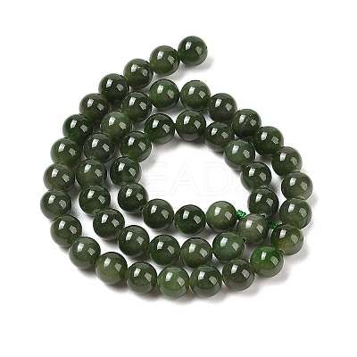 Natural Canada Jade Beads Strands G-NH0001-G01-02-1