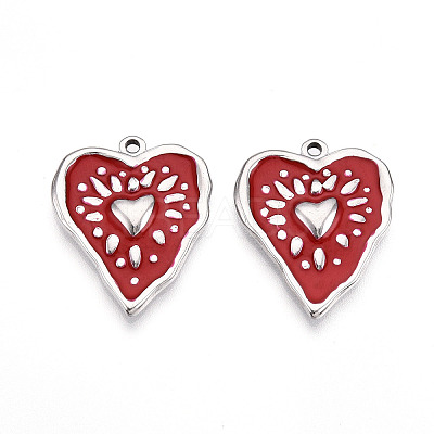 304 Stainless Steel Pendants X-STAS-N108-21B-P-1