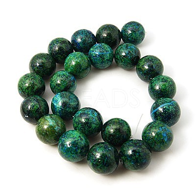 Synthetic Chrysocolla Beads Strands G-L529-B01-10mm-1