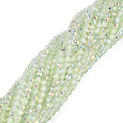Transparent Glass Beads Strands EGLA-N028-01A-A07-1