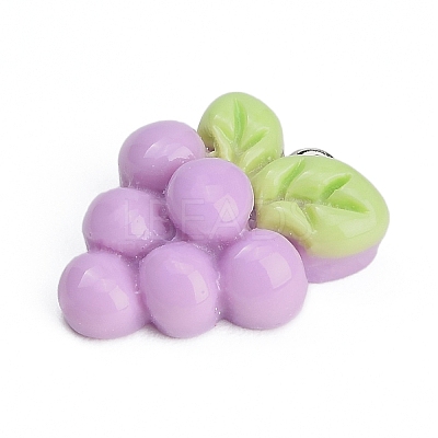 Resin with Alloy Pendants RE-CBA08CD-09C-1
