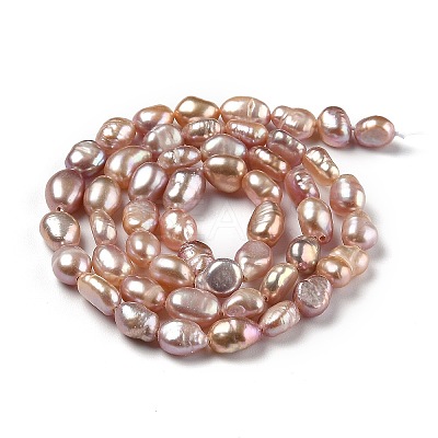 Natural Cultured Freshwater Pearl Beads Strands PEAR-L033-30B-1