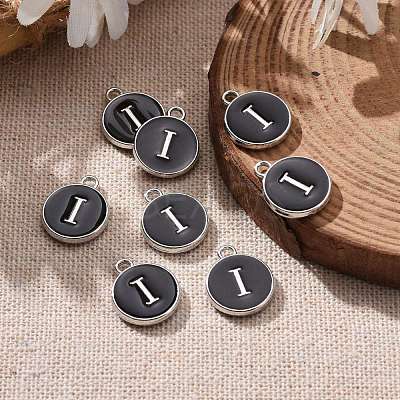 Platinum Plated Alloy Charms X-ENAM-S118-02I-P-1