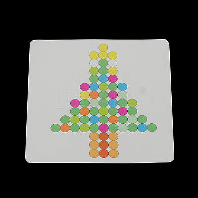 Christmas Tree Square DIY Melty Beads Fuse Beads Sets: Fuse Beads DIY-R064-03-1