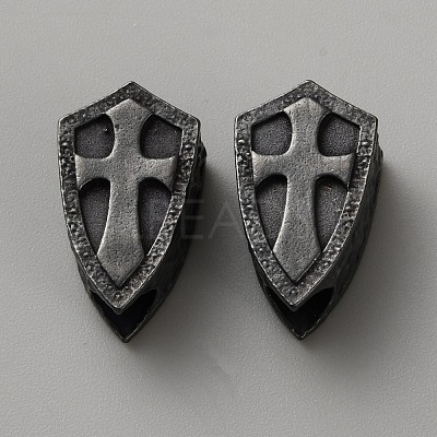 Brass European Beads KK-WH0062-196B-1