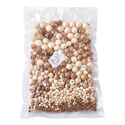 Unfinished Natural Wood Beads WOOD-TA0002-41-LF-1