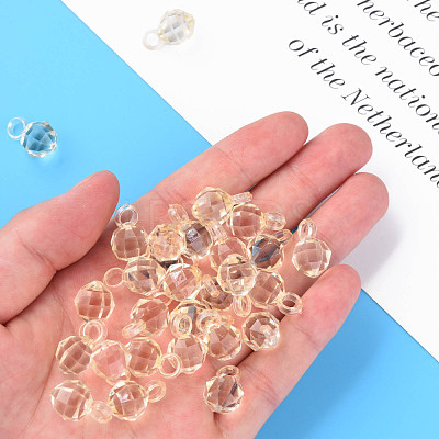 Transparent Acrylic Pendants MACR-S373-125-B09-1