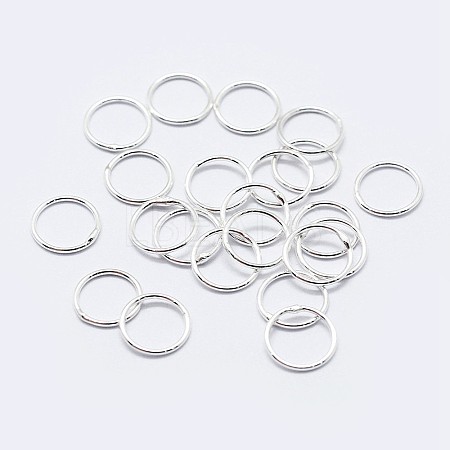 925 Sterling Silver Soldered Closed Jump Rings STER-F036-03S-0.7x6-1