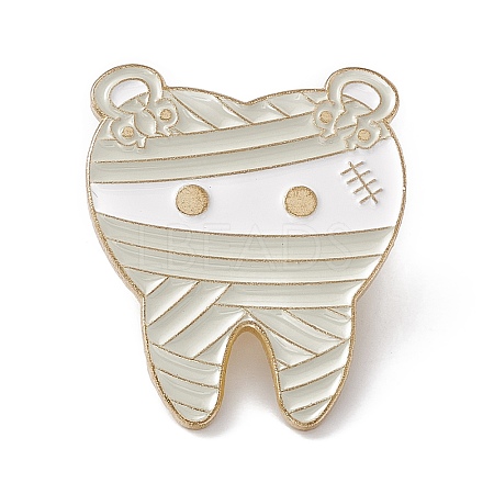 Cartoon Teeth Enamel Pin JEWB-A005-19-03-1