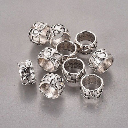 Rondelle Tibetan Style Alloy Beads X-LF10982Y-1