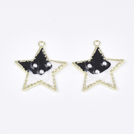 Epoxy Resin Pendants RESI-S365-58A-1