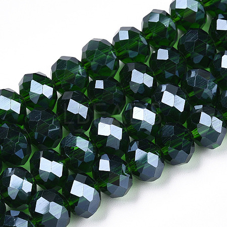 Electroplate Glass Beads Strands EGLA-A034-T4mm-A31-1