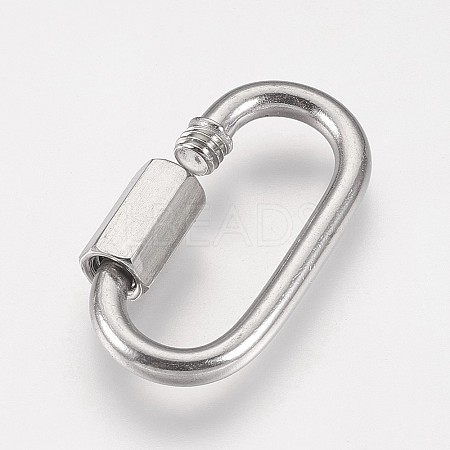 304 Stainless Steel Keychain Clasp Findings X-STAS-K183-02-A-1