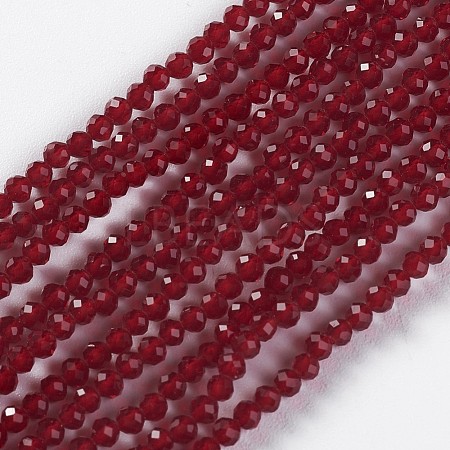 Glass Beads Strands EGLA-E057-02B-14-1