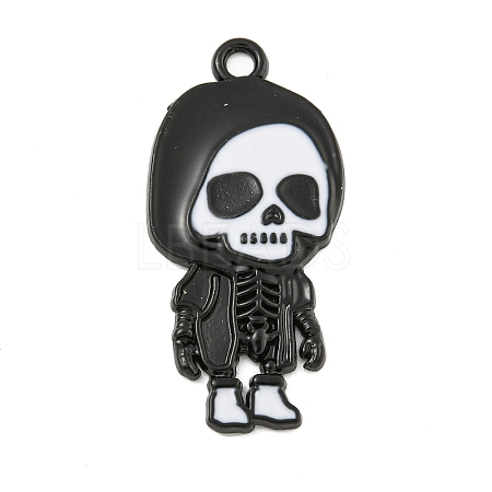 Halloween Alloy Enamel Pendants ENAM-M220-02H-B-1