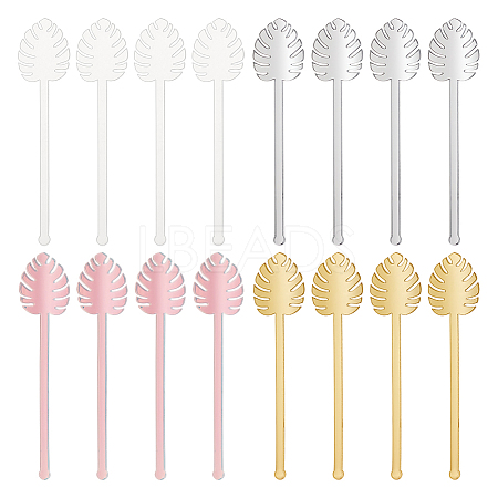 16Pcs 4 Style Acrylic Stirring Rods AJEW-FG0003-17-1
