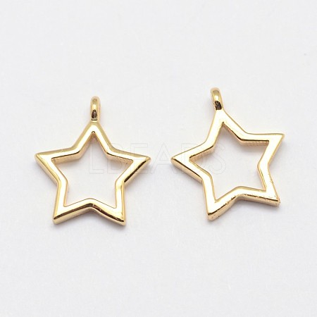 Star Grade AAA Brass Charms KK-O093-01-NR-1