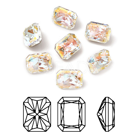 K9 Glass Rhinestone Cabochons RGLA-A025-05A-001LA-1