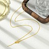 1mm Rack Plating Brass Cable Chain Adjustable Slider Necklaces for Women Men MAK-L044-04G-3
