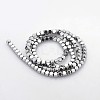 Electroplate Non-magnetic Synthetic Hematite Beads Strands X-G-J212B-02-2