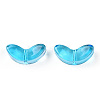 Spray Painted Transparent Glass Beads LS-GLAA-T022-27B-2