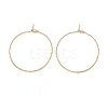 Ion Plating(IP) 316 Surgical Stainless Steel Hoop Earrings Findings X-STAS-D183-02G-02-1