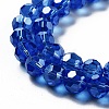 Electroplate Transparent Glass Beads Strands EGLA-A035-T10mm-A21-3