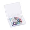 72Pcs 12 Colors Transparent Birthstone Glass Beads GLAA-ZZ0001-02-6