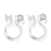 Resin Clip-on Earring Findings X1-FIND-H046-12-1