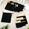 24Pcs 6 Styles Rectangle Velvet Jewelry Drawstring Bags TP-TA0001-08-6