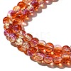 Crackle Glass Beads Strands CCG-C002-6mm-05-3