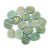16Pcs 16 Styles Natural Green Aventurine Display Decorations G-F786-02A-05-1