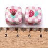 Printed Opaque Acrylic Beads SACR-A009-01A-3
