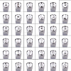 Iron Metal Stamps AJEW-BC0005-22-4