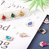 24Pcs 12 Colors Glass Rhinestone Pendants FIND-TA0001-90-26