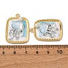 Light Gold Tone Alloy Enamel Pendants ENAM-B028-37KCG-02A-3