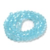 Imitation Jade Electroplate Glass Beads Strands EGLA-F029-J4mm-A03-2