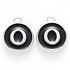 Platinum Plated Alloy Charms X-ENAM-S118-02O-P-1
