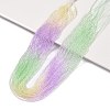 Transparent Gradient Color Glass Beads Strands GLAA-G101-2mm-03-1