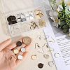 DIY Blank Dome 304 Stainless Steel Dangle Earrings Making Kit DIY-SC0024-39-3