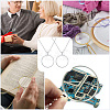 2Pcs Flat Round 5X Magnifying Glass Pendant Necklaces NJEW-SP0001-03P-4