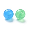 Imitation Jade Acrylic Beads SACR-S188-10mm-M-6