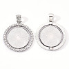 Alloy Pendant Cabochon Settings Y-PALLOY-S107-005P-RS-2