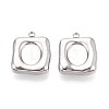 304 Stainless Steel Pendant Cabochon Settings STAS-T075-25P-1