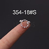 316L Stainless Steel Micro Pave Cubic Zirconia Cartilage Earrings WG094CA-18-1