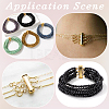 3Pcs 3 Styles Holes Brass Slide Lock Clasps KK-BBC0027-60-7